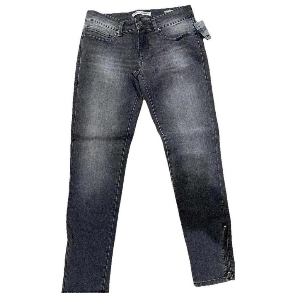 New Mavi Jeans 27 Serenity Super Skinny Gray Jeans Stretch Low Rise Zipper Ankle